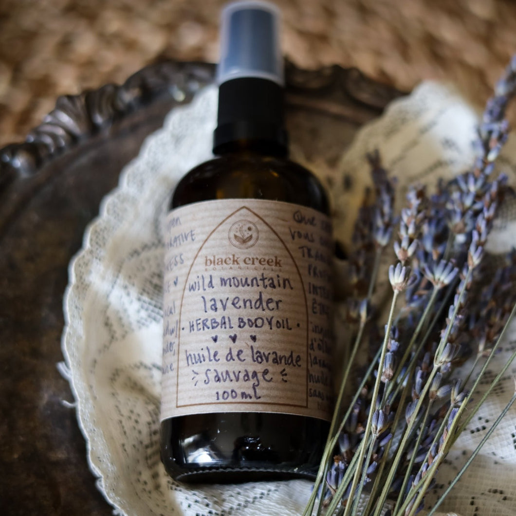 Wild Mountain Lavender - herbal body oil
