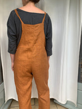 Load image into Gallery viewer, Linen Overalls - Mulberry
