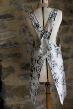 Load image into Gallery viewer, Linen Cross-Back Apron - Fleur
