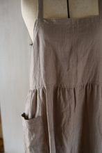Load image into Gallery viewer, Linen Pinafore Apron - Cinder
